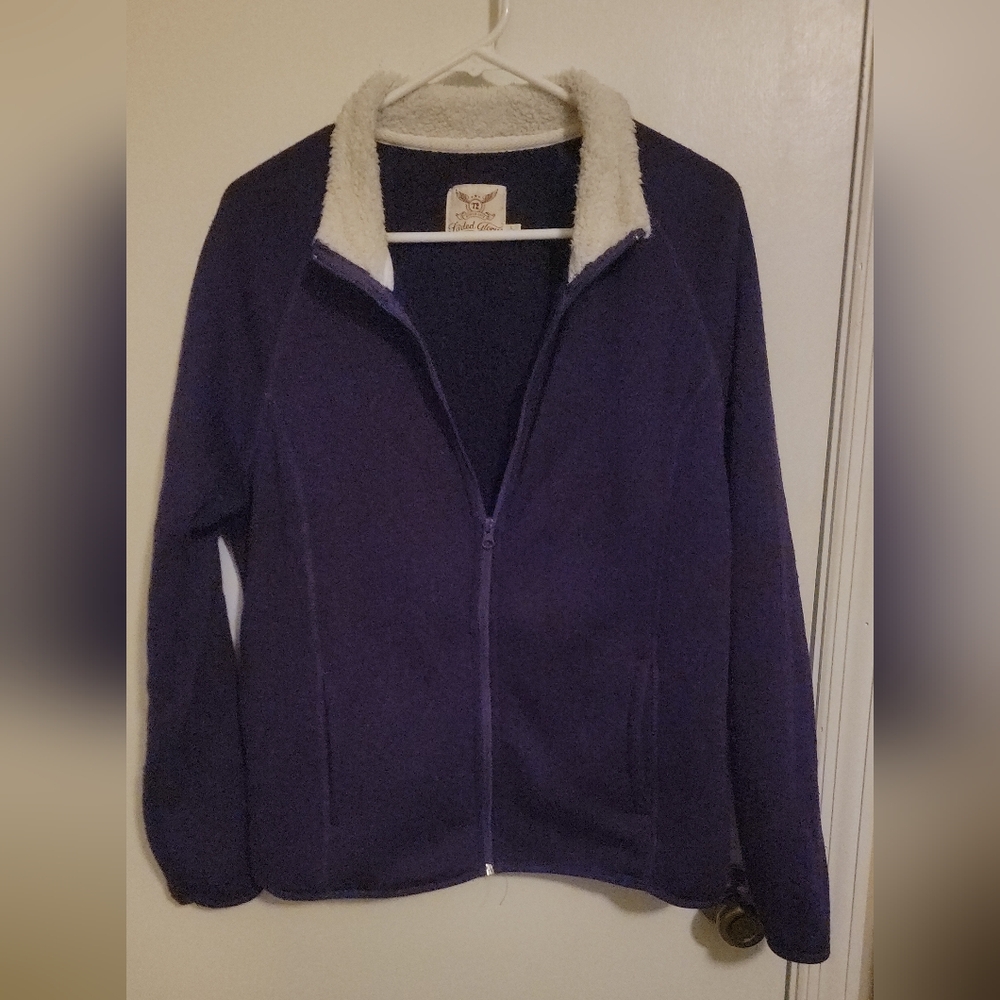 Purple Fleece Zip-Up Jacket